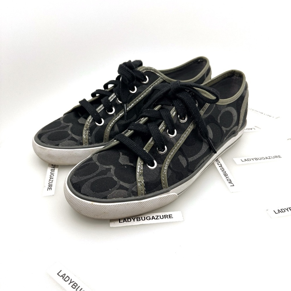 Coach Black and Gray Women's Sneakers - Picture 3 of 11